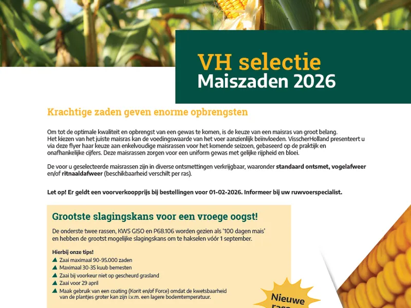 Maiszaden Flyer Front - 2026 - VisscherHolland