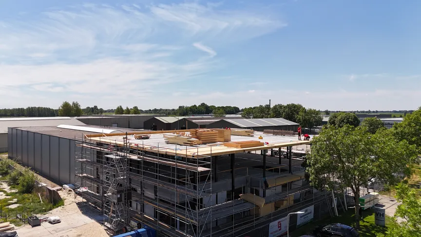 Luchtfoto nieuwbouw - VisscherHollandBouw